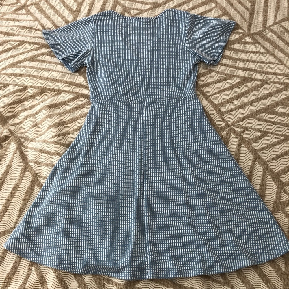 Caution To The Wind Sky Blue Wrap Midi Dress - Picture 8 of 11